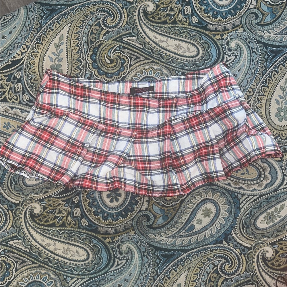 Plaid Mini Skirt